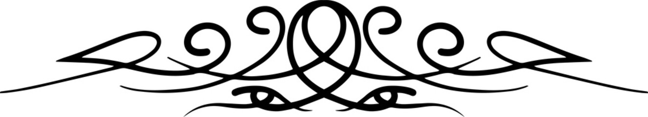 Poster - Abstract calligraphy text divider design