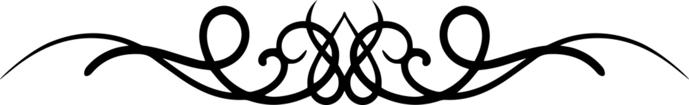 Abstract calligraphy text divider design