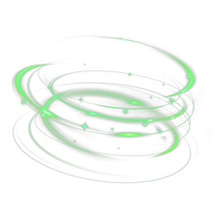 Aufkleber - PNG Glowing Green Light Swirl	tornado