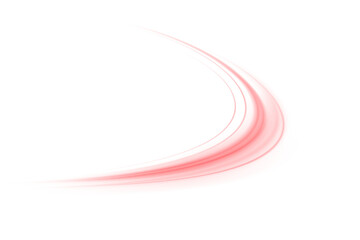 Aufkleber - Glowing Red Laser Speed Trail PNG with Motion Blur and City Light Streaks. Futuristic Energy Lines on Red Background for Modern Technology Art, Sci-Fi Design or Abstract Overlays