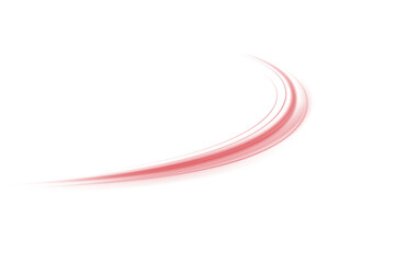 Aufkleber - Glowing Red Laser Speed Trail PNG with Motion Blur and City Light Streaks. Futuristic Energy Lines on Red Background for Modern Technology Art, Sci-Fi Design or Abstract Overlays