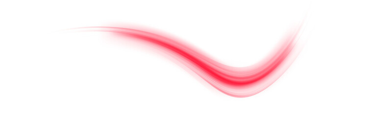 Aufkleber - Glowing Red Laser Speed Trail PNG with Motion Blur and City Light Streaks. Futuristic Energy Lines on Red Background for Modern Technology Art, Sci-Fi Design or Abstract Overlays