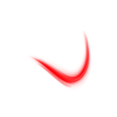Aufkleber - Glowing Red Laser Speed Trail PNG with Motion Blur and City Light Streaks. Futuristic Energy Lines on Red Background for Modern Technology Art, Sci-Fi Design or Abstract Overlays