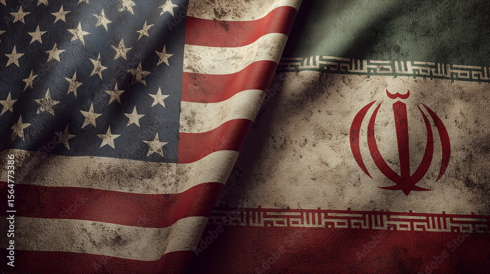 Iran Unity Iran flags and american flag intertwined in unity historical context ...