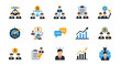 © Erik - Clean and simple collection of business icons. Pastel-colored symbols for strategy, finance, growth, and communication. perfect for websites, apps, and presentations.