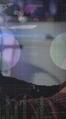Poster - Animation of graphs over hands of man using smartphone