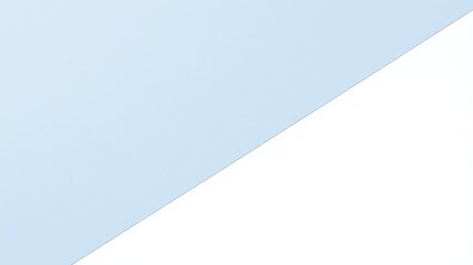 Poster - Minimalist backdrop featuring intersecting planes of white and pale blue hues creating a simple geometric design