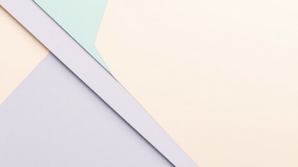 Poster - Abstract background of light pastel paper layers with soft, calming tones creating a modern minimalist aesthetic