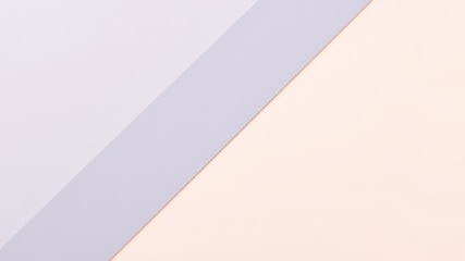 Poster - Pastel harmony A calming combination of delicate light purple and soft light orange paper arranged diagonally
