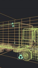 Poster - Animation of car animation over car animation spinning over car model