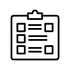 Poster - Checklist clipboard task list to do list survey form planning schedule document organization icon vector