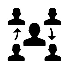 Poster - People network connection social media networking communication community team members connection diagram