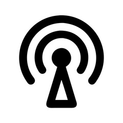Poster - Antenna signal communication wireless radio wifi network broadcast tower connection icon vector