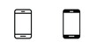 © Raj - Cell phone icon Simple vector illustration for graphic and web design.