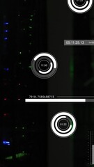 Poster - Animation of data processing over computer servers
