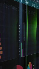 Poster - Animation of interface with statistical data processing against computer server room