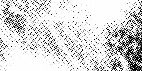 Aufkleber - Dotted gradient halftone background. Horizontal seamless dots pattern in pop art style. Abstract modern stylish texture. Vector illustration, eps10