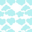 © Jiachi - Light Blue Cloud Seamless Pattern