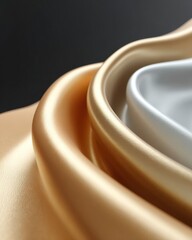 Aufkleber - Premium Golden Sheen Wave Patterns with Metallic Accents Modern Dramatic Chiaroscuro Design for Professional Branding and Digital Marketing Content