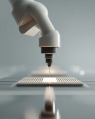 Poster - Robotic Arm Precision Manufacturing on Silicon Wafer in AI-Powered Microchip Assembly Line for Advanced Quantum Hardware Production