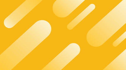 Poster - A vibrant yellow background featuring rounded white shapes scattered across the entire surface area