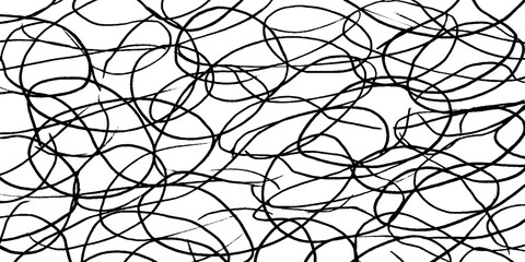 Aufkleber - Abstract scribble line art background for creative design projects