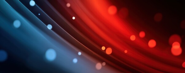 Poster - Abstract gradient background showcasing red and blue hues with light particles