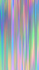 Poster - Holographic Iridescent Abstract Background with Vertical Stripes