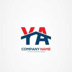 Leinwandbilder - YA AY Creative Modern Letters Logo Design Element