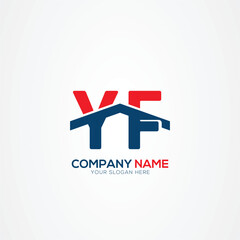 Leinwandbilder - YF FY Creative Modern Letters Logo Design Element