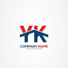 Leinwandbilder - YK KY Creative Modern Letters Logo Design Element
