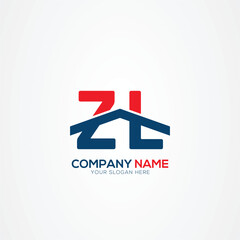 Leinwandbilder - ZL or LZ Creative Modern Letters Logo Design Element