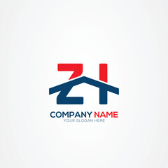 Leinwandbilder - ZI or IZ Creative Modern Letters Logo Design Element