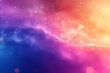Poster - Vivid Gradient Colorful Background With Sparkling Light Particles and Gradient Hues