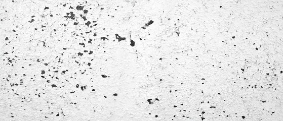 Poster - Wall black white paint splashes as abstract texture background for banner template page. covered with various textures rough worn look. Chaos and disorder scene