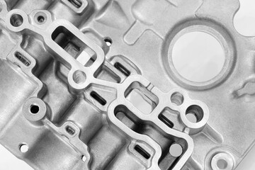 Aufkleber - car engine disassembled, auto service concept background