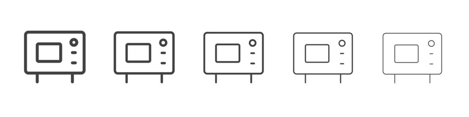 Logout exit icon Line graphics illustration symbol