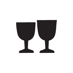 Poster - Tequila glasses colored icon. Simple color element illustration. on white background