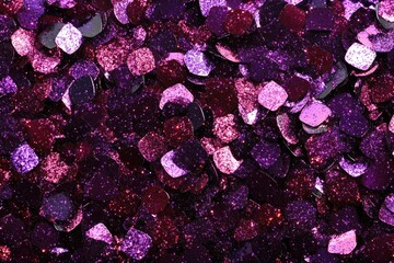 Wall Mural - Sparkling Glitter Sequin Texture Background in Shades of Pink, Violet and Purple