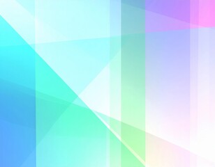 Poster - Abstract Pastel Geometric Background with Soft Shapes