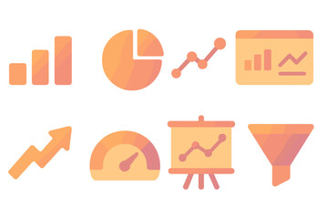 Poster - Business analytics and data visualization vector illustration for presentation design