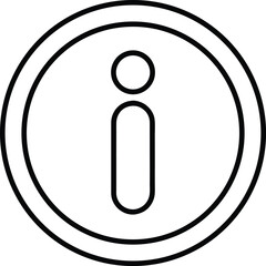 Poster - Helpdesk information icon with circle and letter i