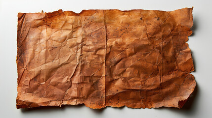 Poster - Aged paper texture with light folds and creases, showcasing warm brown color and rustic appearance. This unique texture adds character and depth, perfect for various creative projects