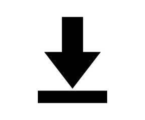 Poster - Download icon arrow. Download icon, download button, save file icon vector design and illustration.
