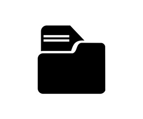 Poster - Folder upload sign icon. Upload to file icon sign vector design and illustration.

