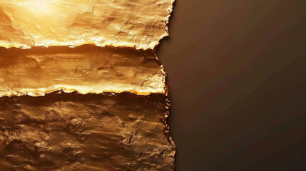 Poster - Golden texture with warm tones, showcasing layered appearance that evokes sense of luxury and elegance. interplay of light creates captivating visual effect