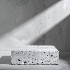 Aufkleber - Grey Concrete Podium with Light and Shadow