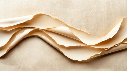  - Soft paper texture with gentle folds and creases, creating elegant and artistic appearance. warm tones and subtle shadows evoke sense of calm and creativity