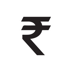 Fototapete - Indian rupee icon isolated. simple vector icon on white background