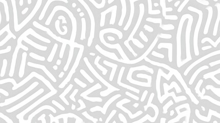 Fototapete - Gray background featuring geometric white lines intersecting, curving, creating minimalist abstract pattern with dynamic visual composition